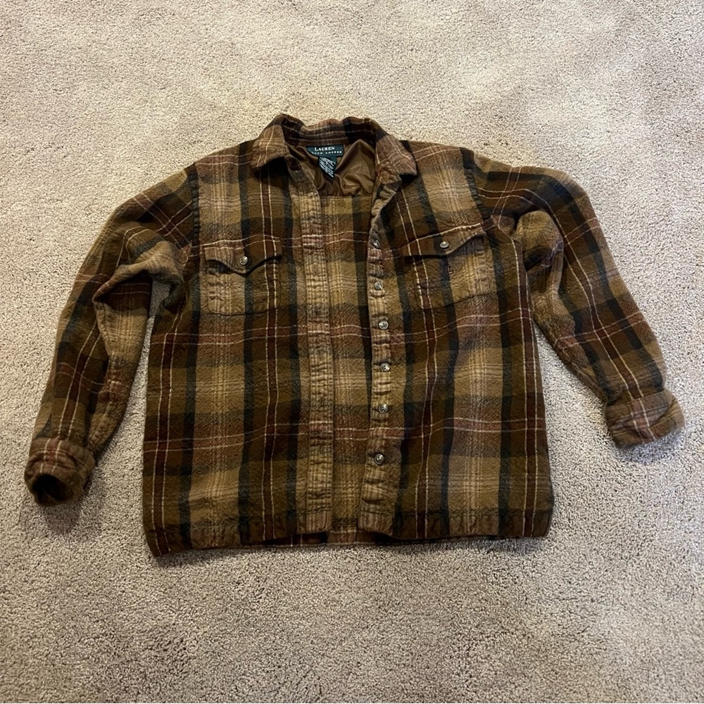 Large Ralph Lauren Wool Flannel